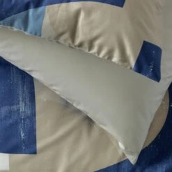 Habitat Geo Blue & Cream Bedding Set - Single -Home Furnishing Store 9441897 R Z003A