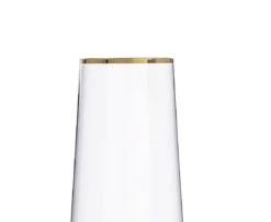 Habitat Gold Rim Set Of 4 Prosecco Flute - Clear -Home Furnishing Store 9442542 R Z004A