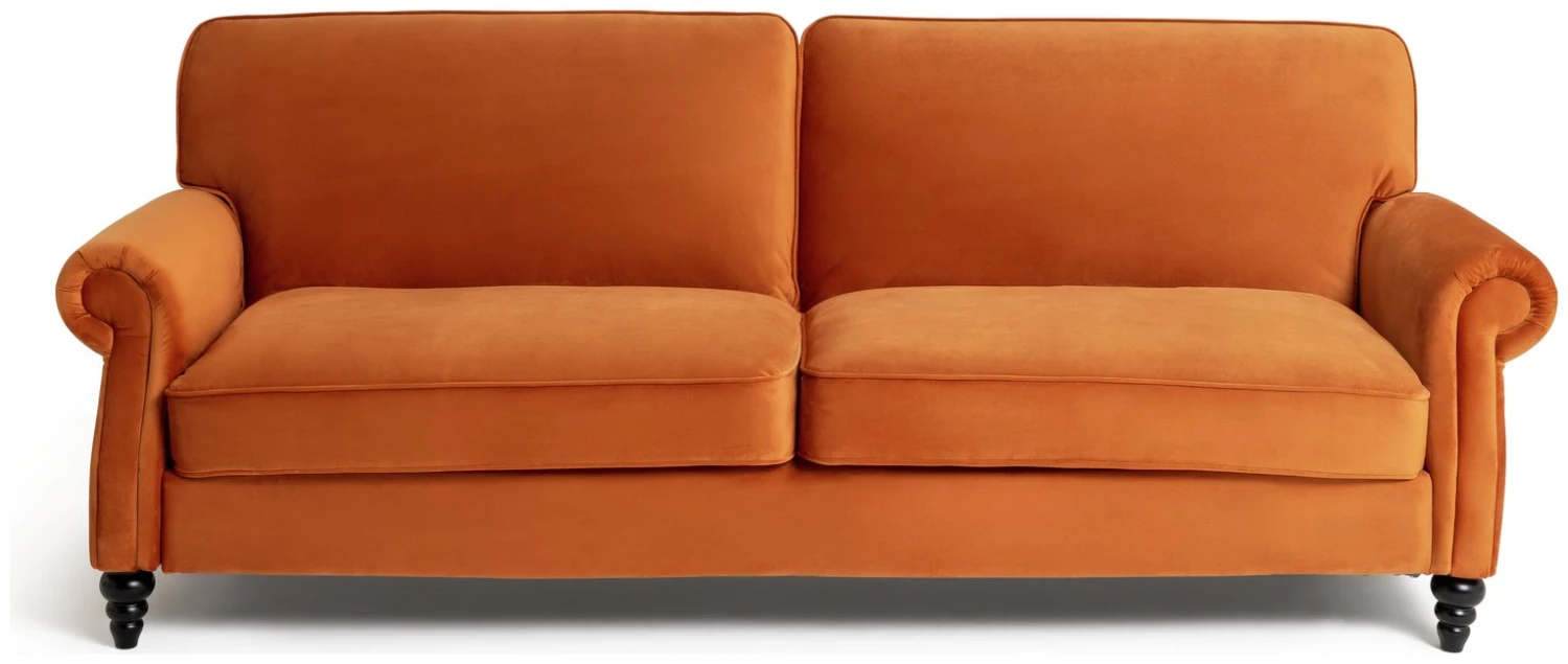 Habitat Joel 3 Seater Fabric Clic Clac Sofa Bed - Orange 1 Habitat Joel 3 Seater Fabric Clic Clac Sofa Bed - Orange