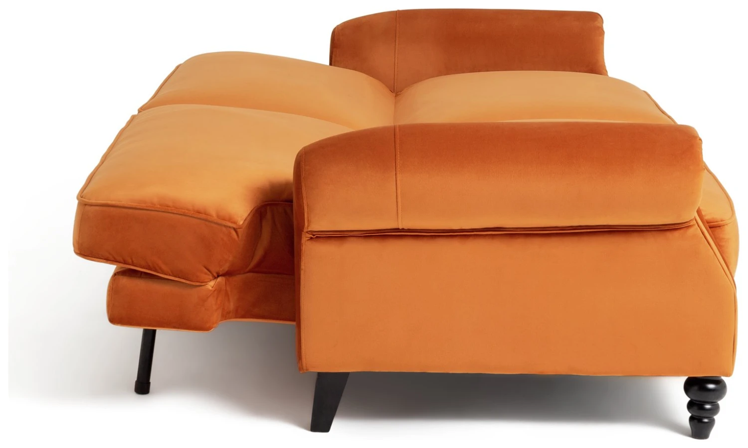 Habitat Joel 3 Seater Fabric Clic Clac Sofa Bed - Orange 5 Habitat Joel 3 Seater Fabric Clic Clac Sofa Bed - Orange - Image 5