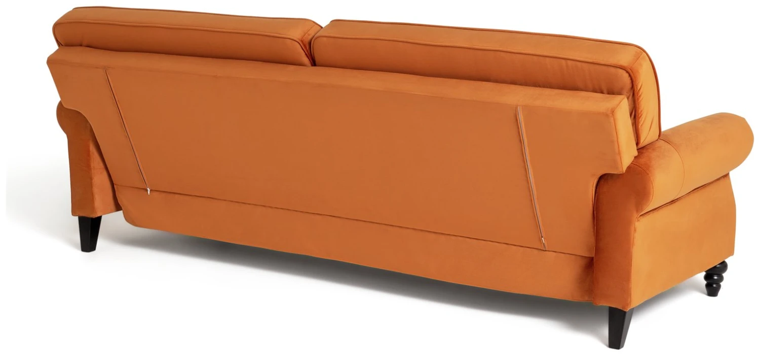 Habitat Joel 3 Seater Fabric Clic Clac Sofa Bed - Orange 6 Habitat Joel 3 Seater Fabric Clic Clac Sofa Bed - Orange - Image 6