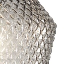 Habitat Nubia Faceted Glass Shade - Smoke Grey -Home Furnishing Store 9453957 R Z002A