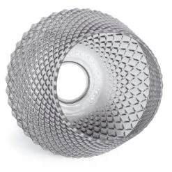 Habitat Nubia Faceted Glass Shade - Smoke Grey -Home Furnishing Store 9453957 R Z003A