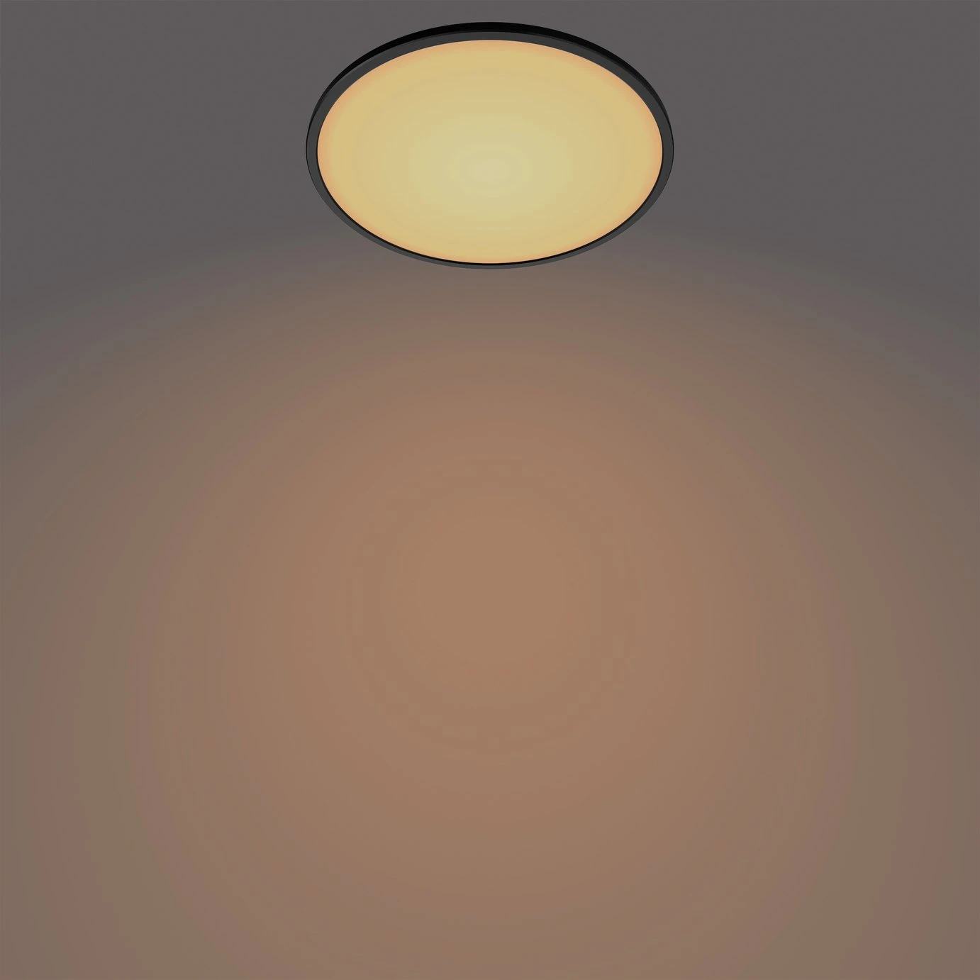 Philips Super Slim Flush To Ceiling Light - Black 4 Philips Super Slim Flush To Ceiling Light - Black - Image 4