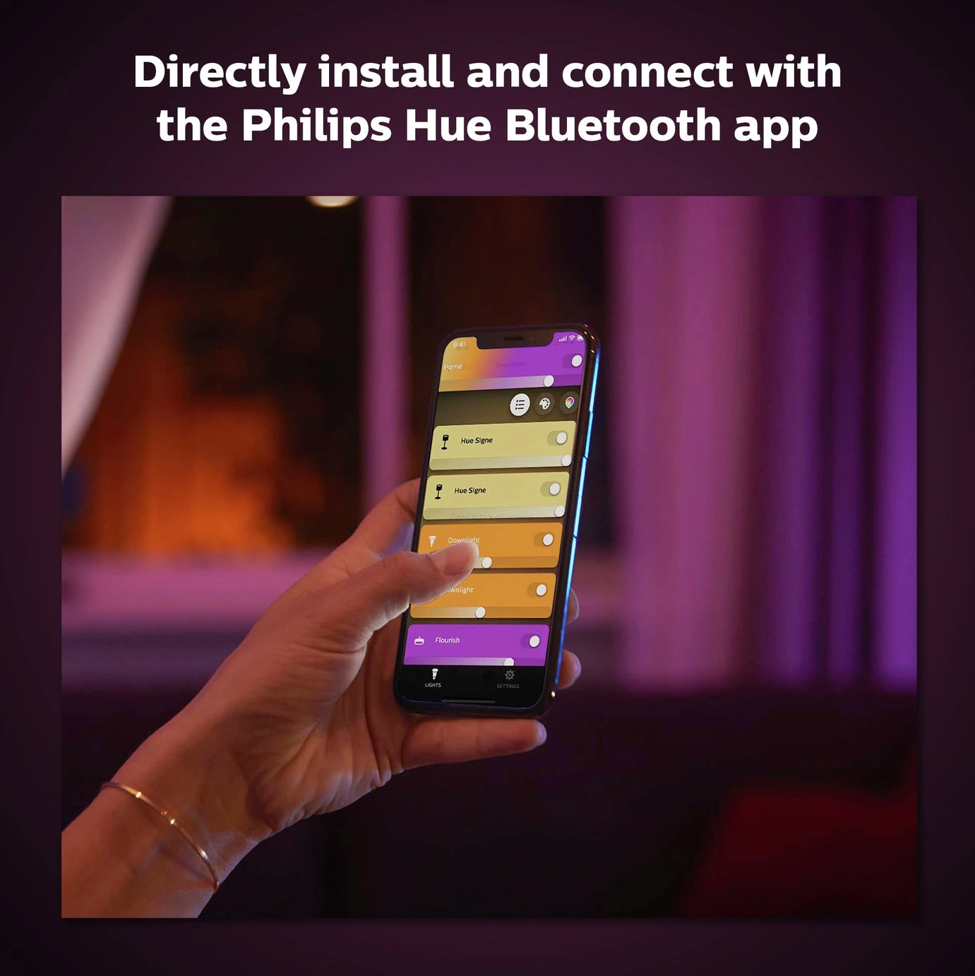 Philips Hue Centris 3 Light Flush To Ceiling Light - Black 7 Philips Hue Centris 3 Light Flush To Ceiling Light - Black - Image 7