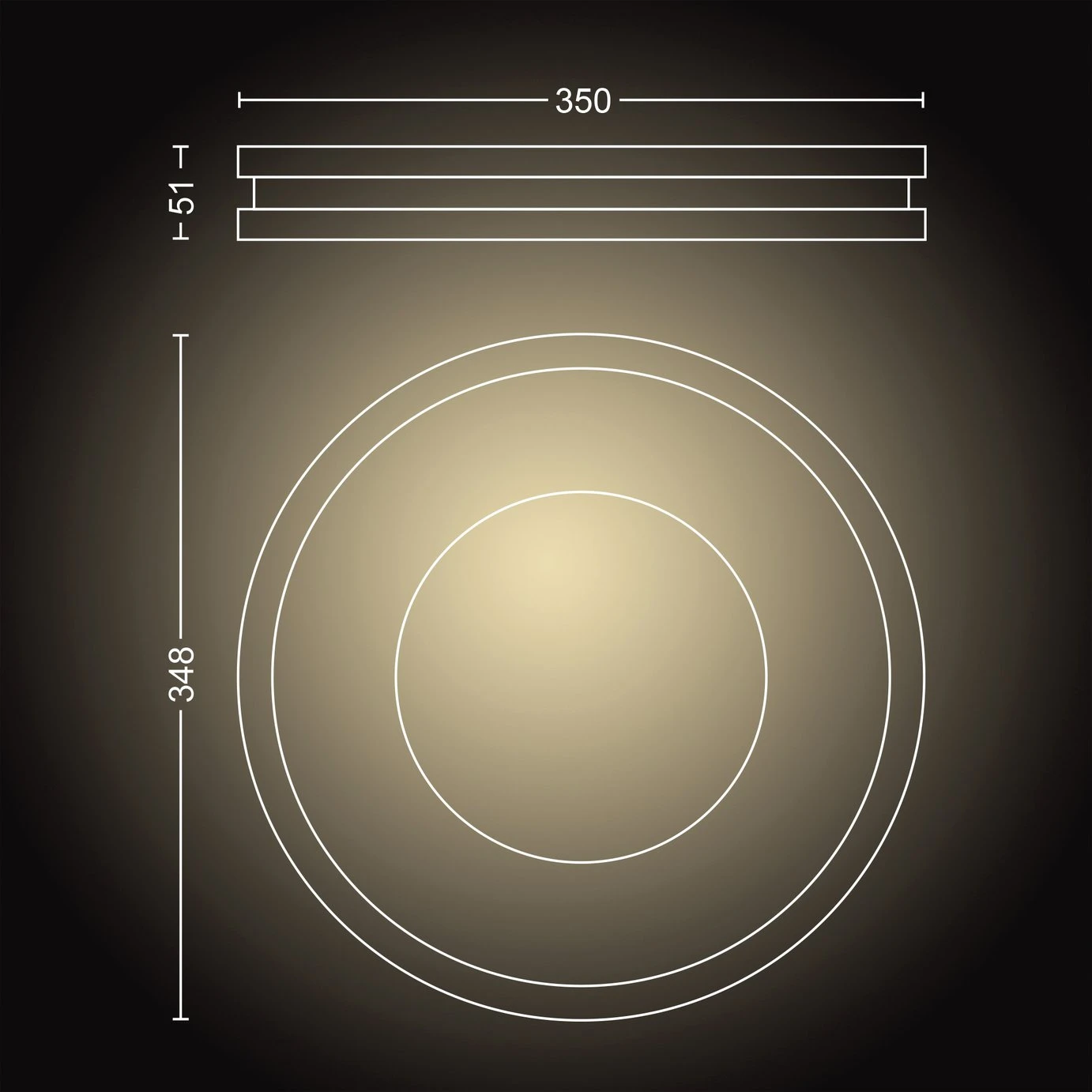 Philips Hue Being Flush To Ceiling Light - Black 8 Philips Hue Being Flush To Ceiling Light - Black - Image 8