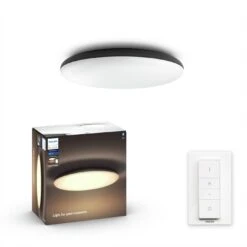 Philips Hue Cher Flush To Ceiling Light - Black 8 Philips Hue Cher Flush To Ceiling Light - Black -Home Furnishing Store 9455120 R Z006A
