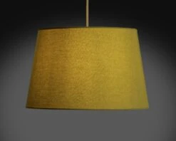 Habitat 40cm Textured Taper Shade - Ochre -Home Furnishing Store 9466597 R Z003C