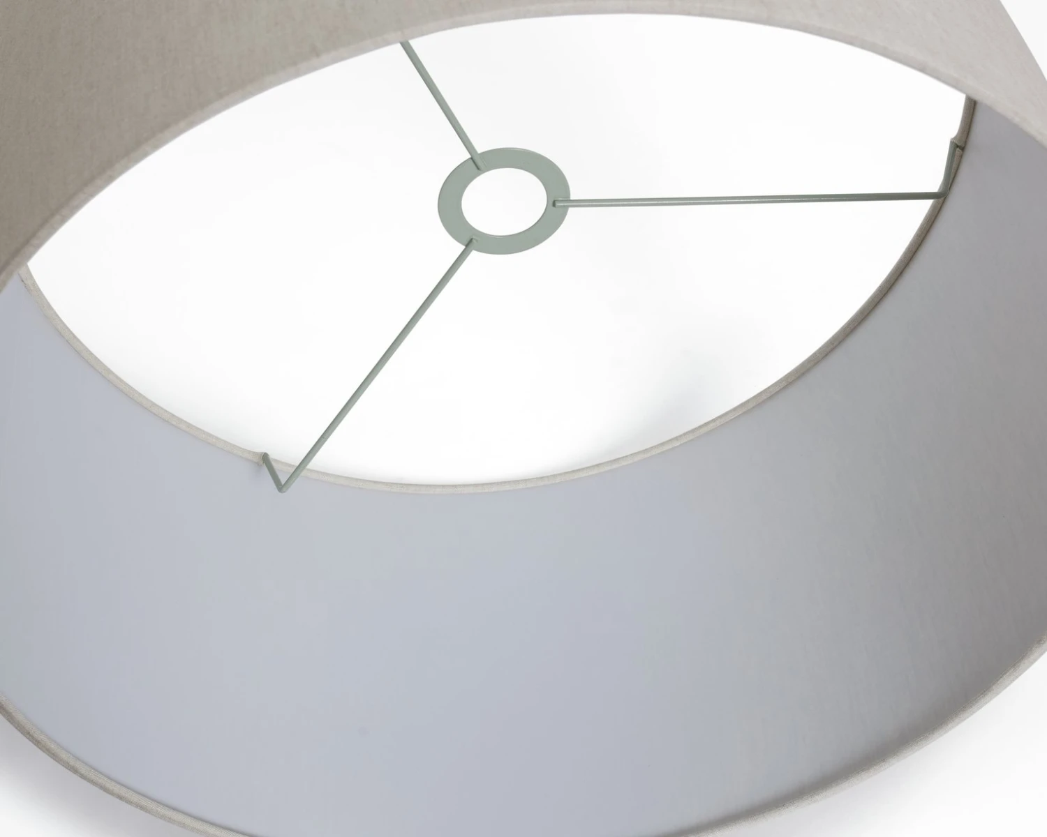 Habitat 49cm Linen Drum Shade - Oatmeal 4 Habitat 49cm Linen Drum Shade - Oatmeal - Image 4