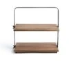 Habitat Industrial Two Tier Wooden Serving Platter