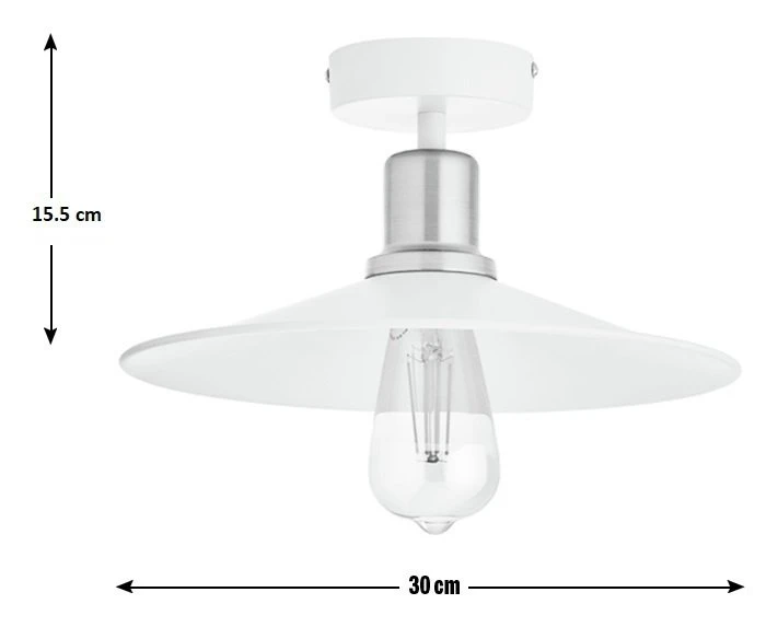 Habitat Pixie Flush To Ceiling Light - Off White 3 Habitat Pixie Flush To Ceiling Light - Off White - Image 3