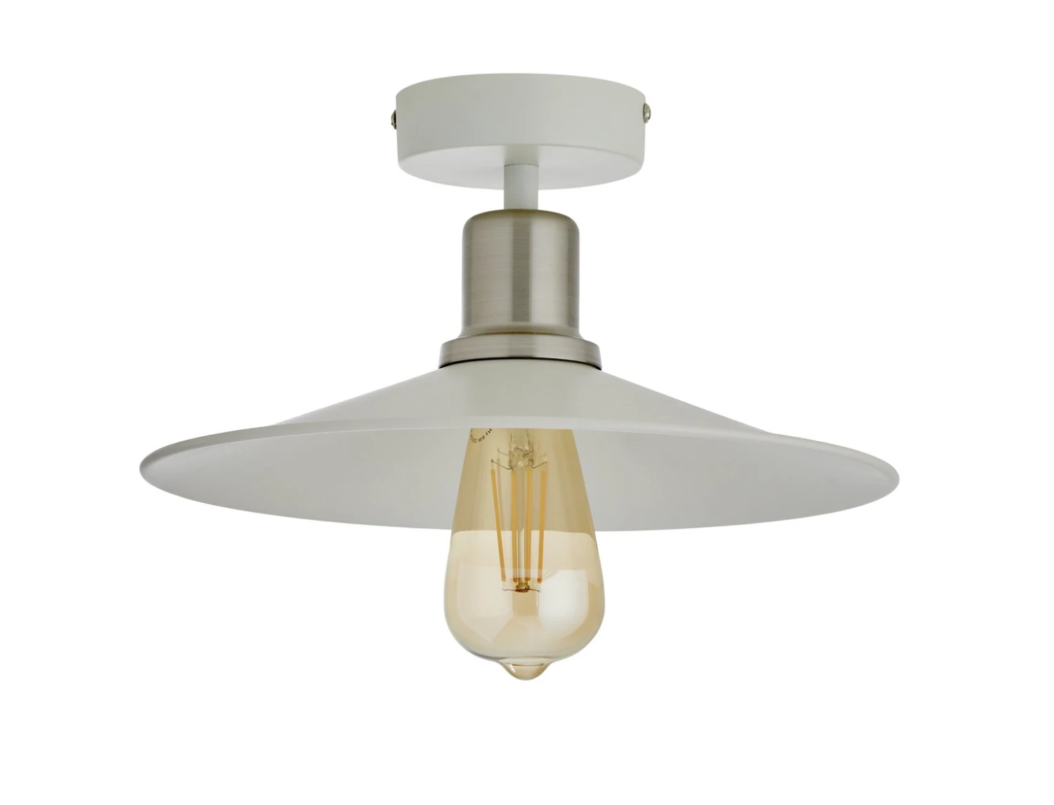 Habitat Pixie Flush To Ceiling Light - Off White 2 Habitat Pixie Flush To Ceiling Light - Off White - Image 2