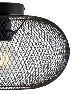 Habitat Tumba Mesh Flush To Ceiling Light - Black 6 Habitat Tumba Mesh Flush To Ceiling Light - Black -Home Furnishing Store 9481156 R Z002A