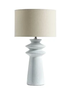 Habitat Astraeus Ceramic Table Lamp - White & Cream -Home Furnishing Store 9481307 R Z007A