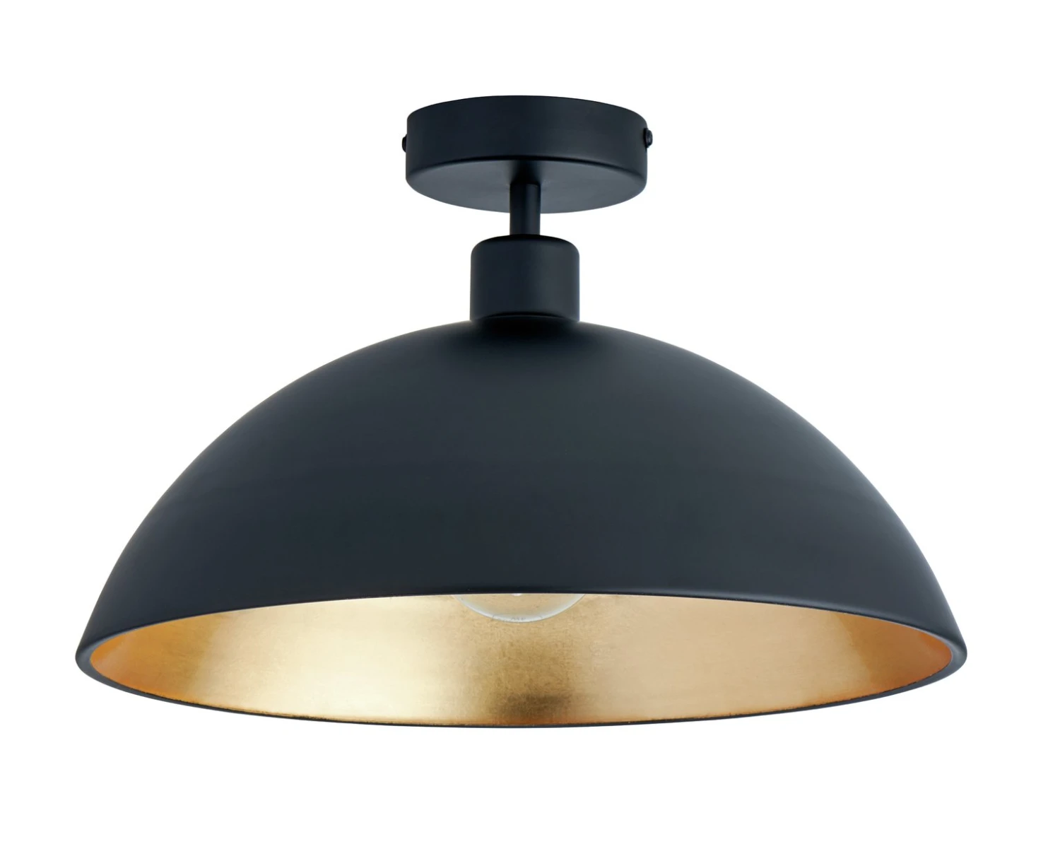 Habitat Yuno Leaf Flush To Ceiling Light - Black And Gold 2 Habitat Yuno Leaf Flush To Ceiling Light - Black And Gold - Image 2