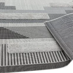 Asiatic Monty In And Outdoor Rug - 120x170cm - Black & Grey -Home Furnishing Store 9497535 R Z005A