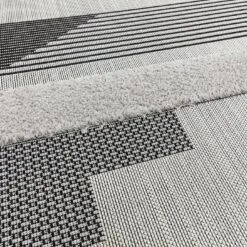 Asiatic Monty In And Outdoor Rug - 120x170cm - Black & Grey -Home Furnishing Store 9497535 R Z006A