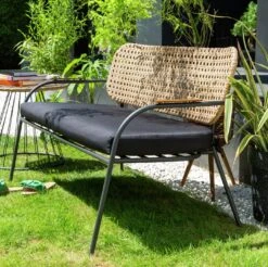 Habitat Noah 4 Seater Metal Garden Sofa Set - Black & Oak 20 Habitat Noah 4 Seater Metal Garden Sofa Set - Black & Oak -Home Furnishing Store 9507092 R Z002C