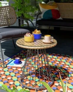 Habitat Noah 4 Seater Metal Garden Sofa Set - Black & Oak 24 Habitat Noah 4 Seater Metal Garden Sofa Set - Black & Oak -Home Furnishing Store 9507092 R Z006C