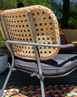 Habitat Noah 4 Seater Metal Garden Sofa Set - Black & Oak 27 Habitat Noah 4 Seater Metal Garden Sofa Set - Black & Oak -Home Furnishing Store 9507092 R Z010C