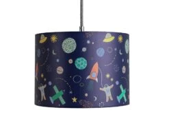 Habitat Kids Space Glow In The Dark 25cm Drum Shade - Blue 9 Habitat Kids Space Glow In The Dark 25cm Drum Shade - Blue -Home Furnishing Store 9508431 R Z002C