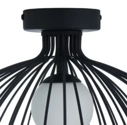 Habitat Kiso 2 Tier Opal Flush To Ceiling Light - Black -Home Furnishing Store 9516241 R Z002A