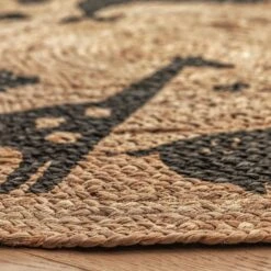Habitat Kids Animal Abstract Jute Circle Rug - Natural 6 Habitat Kids Animal Abstract Jute Circle Rug - Natural -Home Furnishing Store 9517374 R Z002C