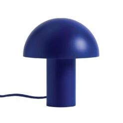 Habitat Ngami Mushroom Aluminium LED Touch Table Lamp - Blue -Home Furnishing Store 9521535 R Z007A