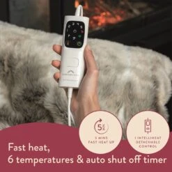 Dreamland Luxury Faux Fur Husky Heated Throw - Large 12 Dreamland Luxury Faux Fur Husky Heated Throw - Large -Home Furnishing Store 9522204 R Z004A