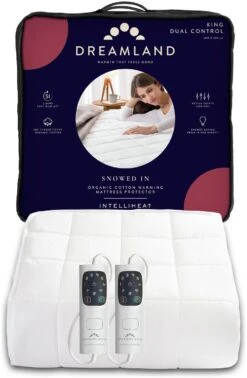 Dreamland Intelliheat Dual Control Mattress Protector - King -Home Furnishing Store 9523571 R Z010A