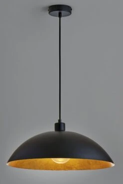 Habitat Yuno Leaf Pendant Shade - Black And Gold -Home Furnishing Store 9524257 R Z002C