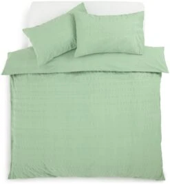 Habitat Reset Seersucker Sage Green Bedding Set - Single -Home Furnishing Store 9526554 R Z002A