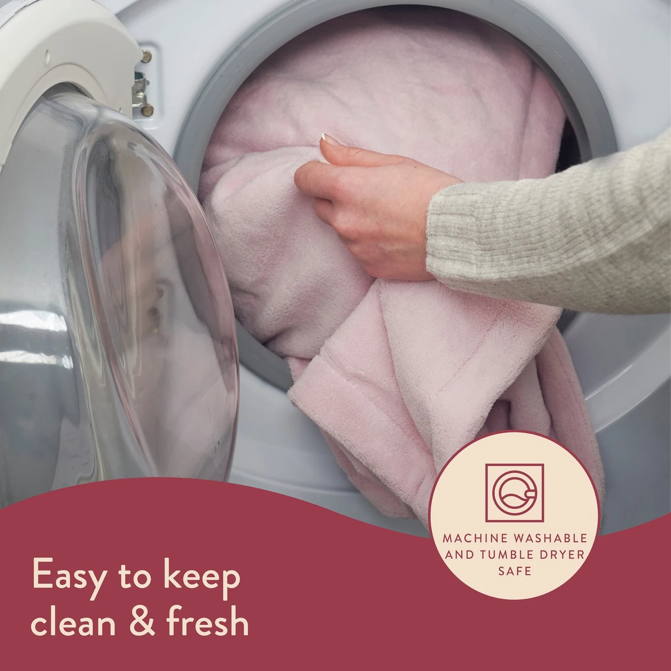 Dreamland Snuggle Up Pink Heated Throw - Large 5 Dreamland Snuggle Up Pink Heated Throw - Large - Image 5