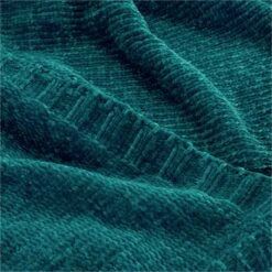 Habitat Chenille Throw - Teal Blue - 125x150cm -Home Furnishing Store 9532115 R Z002A