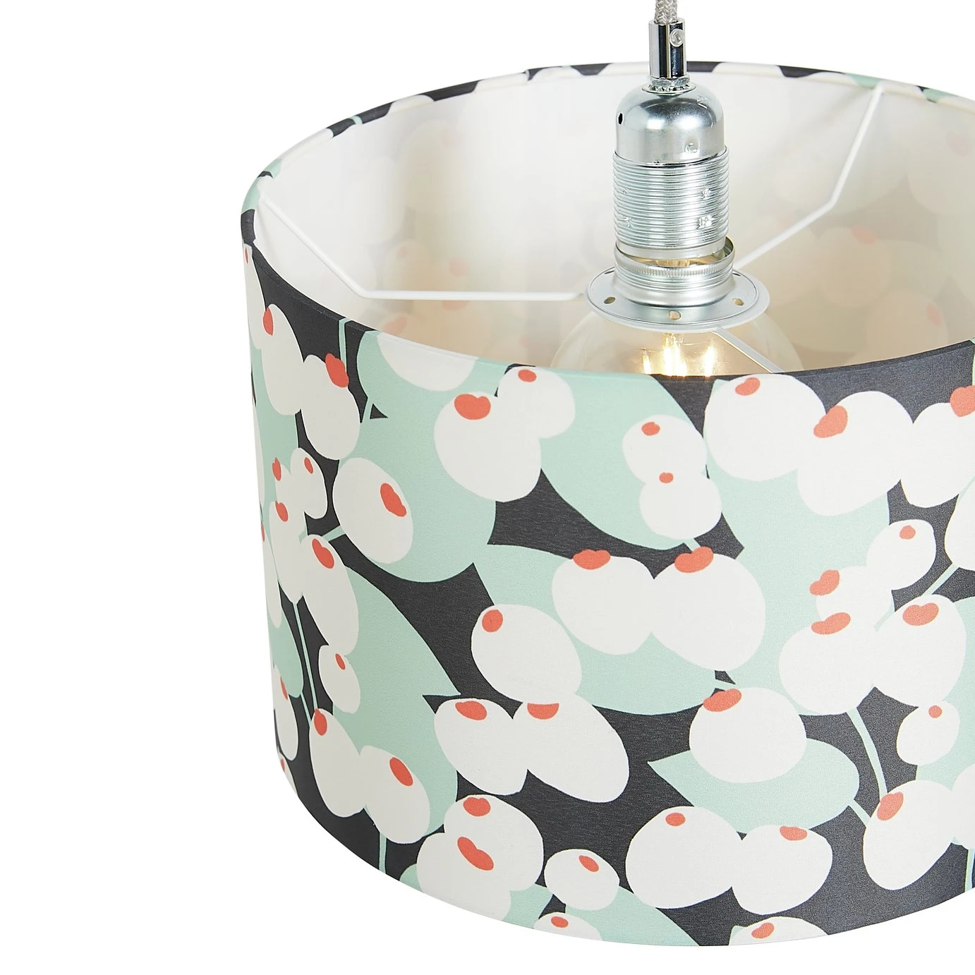 Habitat Cruz Scandi Printed 30cm Drum Shade 4 Habitat Cruz Scandi Printed 30cm Drum Shade - Image 4