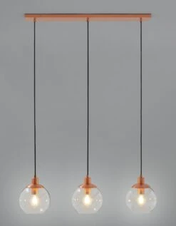 Habitat Coleman Metal 3 Light Bar Pendant Light - Copper -Home Furnishing Store 9536128 R Z002C
