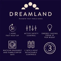 Dreamland Scandi Dual Control Underblanket-Super King -Home Furnishing Store 9540107 R Z009A