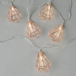 Habitat Warm White Geo Pendant Solar LED String Lights -Home Furnishing Store 9559521 R Z001A