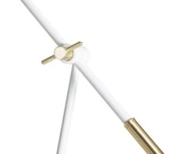 Habitat Vesper Cone Task Table Lamp - White & Gold -Home Furnishing Store 9559648 R Z003A