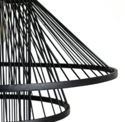 Habitat Wood 3 Tier Pendant Shade - Black -Home Furnishing Store 9561007 R Z002A