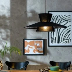 Habitat Linen Otton 2 Tier Easy Fit Shade - Black