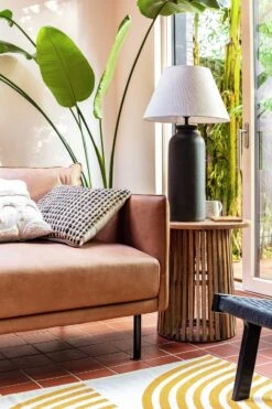 Habitat Hashi Ceramic Table Lamp - Black & Beige -Home Furnishing Store 9563603 R Z005C