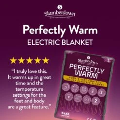 Slumberdown Perfectly Warm Luxury Electric Blanket - Single -Home Furnishing Store 9564516 R Z002A