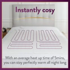 Slumberdown Perfectly Warm Luxury Electric Blanket - Single -Home Furnishing Store 9564516 R Z008A