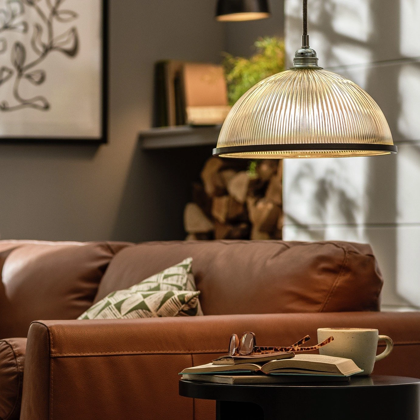 Habitat Eumee Pressed Glass Shade 1 Habitat Eumee Pressed Glass Shade