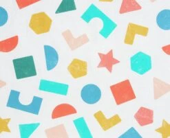 Habitat Kids Colourful Shapes 2 Pack Fitted Sheets - Cot -Home Furnishing Store 9571310 R B002