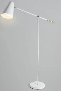 Habitat Vesper Cone Task Floor Lamp - White -Home Furnishing Store 9572632 R Z003C