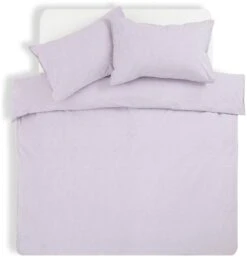 Habitat Reset Cotton Textured Print Lilac Bedding Set-Single -Home Furnishing Store 9575354 R Z002A