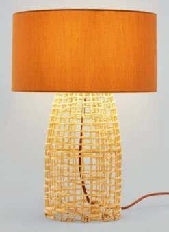 Habitat Luiss Rattan Table Lamp - Orange 13 Habitat Luiss Rattan Table Lamp - Orange -Home Furnishing Store 9575639 R Z002C