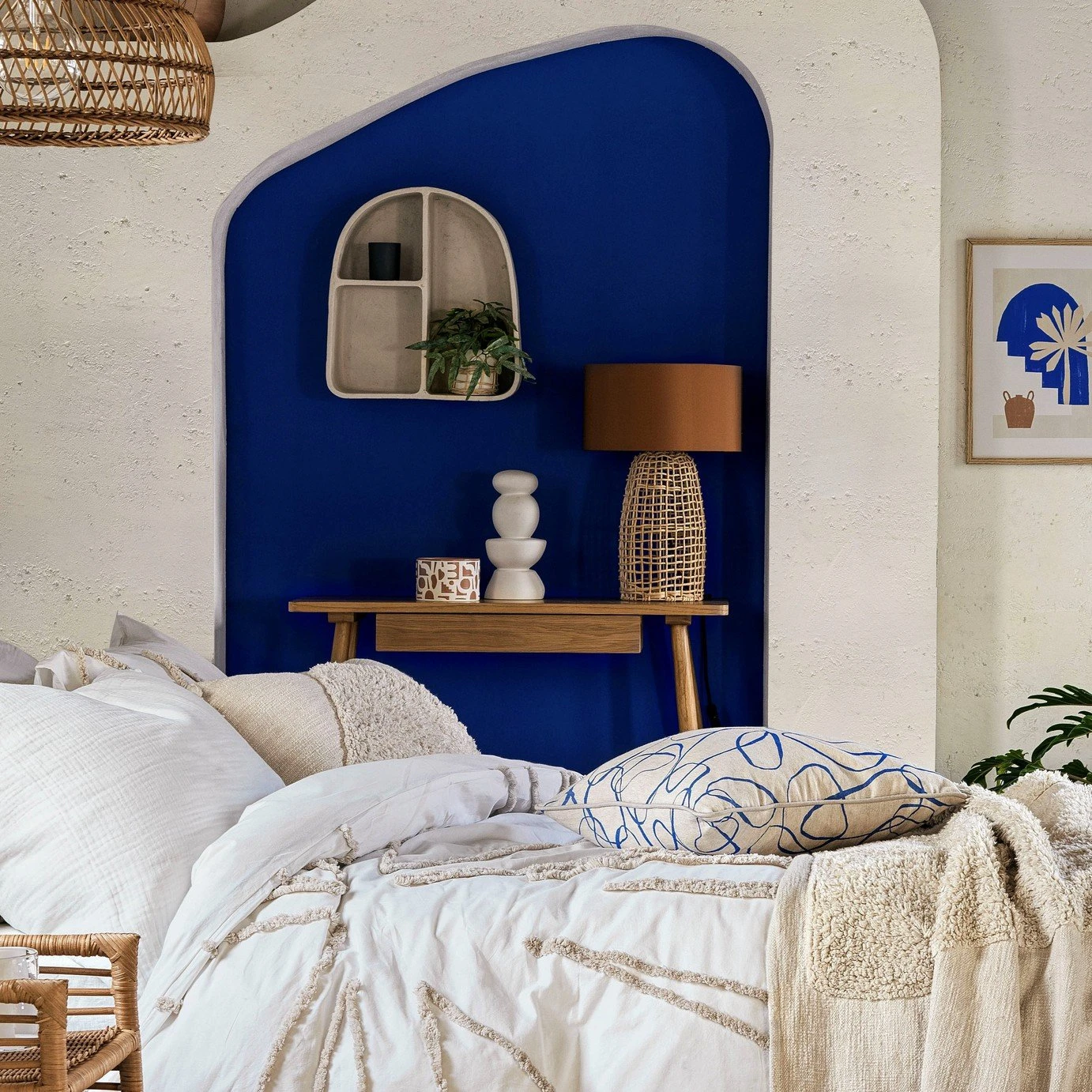 Habitat Luiss Rattan Table Lamp - Orange 6 Habitat Luiss Rattan Table Lamp - Orange - Image 6